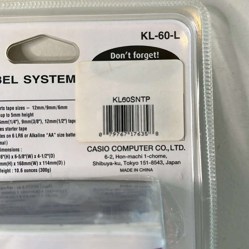 New-Casio EZ -Label Printer Label it!